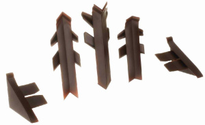 12197251101 REHAU К-т фасон.части к плинтусу Перфетто-лайн коричневый