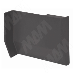 801/704 Заглушка для мебельного навеса,пластик,графит,правая