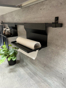 Полка-держатель для бумажных полотенец ( Черный муар)