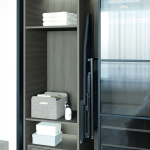 Доска Starax гладильная встроенная (150*340*1480) Антрацит