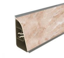 Пристеночный бортик Thermoplast Мрамор бежевый тёмный 1226 AP850 4200 мм