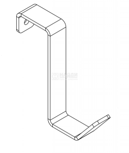 Крючок универсальный (Черный муар)