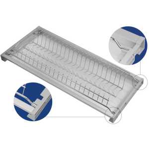 Сушка для посуды КАЛИБРА 600мм(нерж.сталь,жесткий поддон)