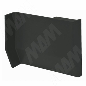 801/704 Заглушка для мебельного навеса,пластик,черная,левая