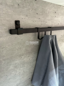 Рейлинг 900 (Черный муар)+2 заглушки(комплект)