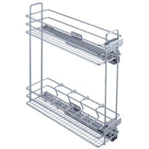 320L Механизм в базу Kalibra, 200 мм гл. 500 мм мягкий ход. хром (4 делителя) правая