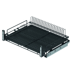 Выдвижная сушка для посуды в нижнюю базу Starax шир.700(660-680*520*185)  антрацит