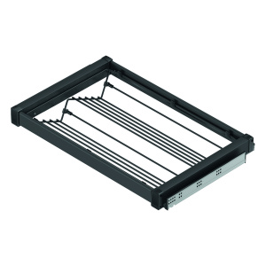 Полка Starax для обуви,выдвижная, 800мм(760-790*475*150), Blum Tandem, Антрацит