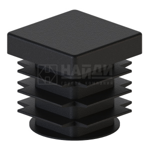 Заглушка пластиковая квадратная 18*18 (Черный)