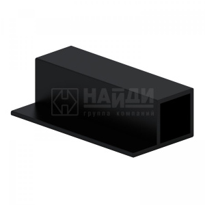 Профиль под ЛДСП, 3000 мм (Черный муар) LDSP3-55