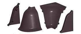 Комплект фурнитуры AP740-1241 (082) DIY(2 загл.,1 внутр. угол,1 внеш.угол