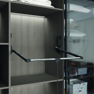 Пантограф Starax(850-1150*290*900) Антрацит. нагрузка-15кг