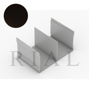 KR 02 ВП Направляющий Ш-образный профиль Софт Тач Черный 5,9