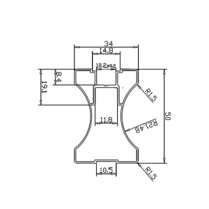 KR300N Вертикальный симметричный профиль NEW  Бейлис ГЛЯНЕЦ 5,5 м.