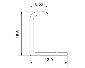 RP06 Добор малый Венге тёмный глянец 4,9
