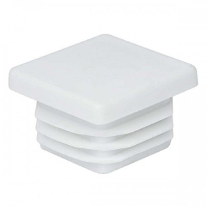 Заглушка пластиковая квадратная 18*18 (Белый)