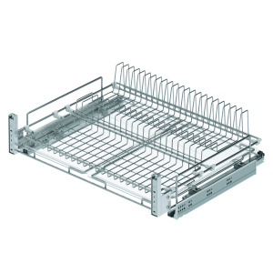 Выдвижная сушка для посуды в нижнюю базу Starax шир.700(660-680*520*185)  хром