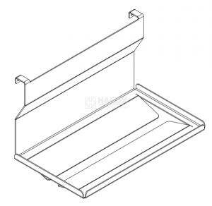 Полка-держатель для бумажных полотенец ( Белый муар)