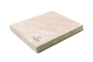 Столешница ТРОЯ R8 Мрамор бежевый тёмный 2337/S** шагрень 3000х600х38 мм/1