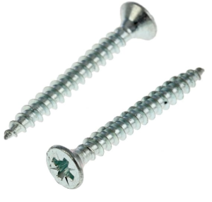 Саморез 4*35 белый оцинкованный