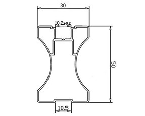 KR300N Вертикальный симметричный профиль NEW Венге патина структур 5,5 м