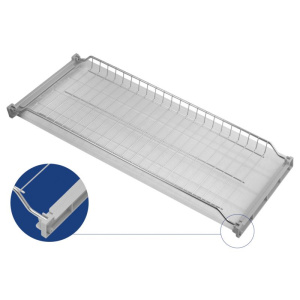 Сушка для посуды КАЛИБРА 600мм(нерж.сталь,жесткий поддон)