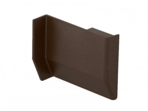 801/704 Заглушка для мебельного навеса,пластик, темно-коричневая,левая