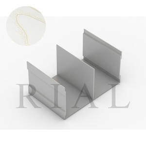 KR02 ВП Направляющий Ш-образный профиль Патина золото 5,9 м