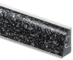 Пристеночный бортик Thermoplast Чёрное серебро 1276 AP740 4200 мм
