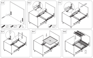 Выдвижная сушка для посуды в нижнюю базу Starax шир.700(660-680*520*185)  антрацит