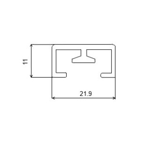 KV-99 Стяжка  профиль хром 5,0м