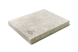 Столешница ТРОЯ R8 Белый Шунгит 3347/LUNA скалистый камень 3000х590х38 мм