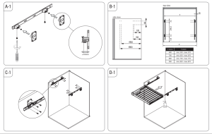 Вешалка  Starax для брюк,крепление универсальное 600мм(550-580*470*95) Антрацит