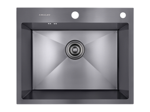 58*48 HONEY Металлическая мойка графит 1,5 мм AMALET PREMIUM 5848-PH-BL