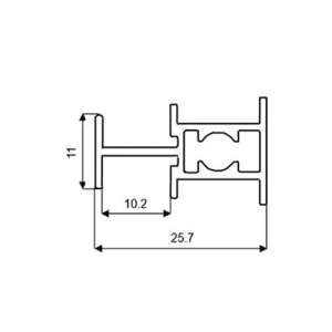 КО-09 Горизонтальный межсекционный профиль Хром глянец 5,9 м