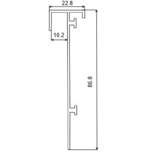 KV-03 Рамочный профиль хром 5,0м