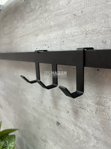 Крючок тройной (Черный муар)