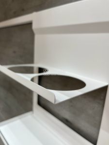 Полка-держатель для бутылок (Белый муар)