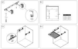 Вешалка  Starax для брюк,крепление универсальное 600мм(550-580*470*95) Антрацит