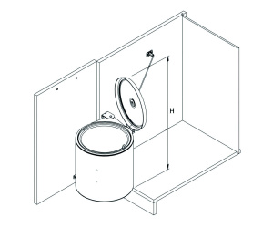 Starax Мусорное ведро Waste Bin 10л.(365*300*320)
