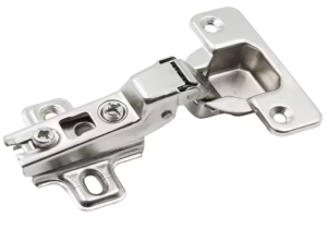 Петля  накладная с пружиной обратного хода (Push to open) с планкой под саморез