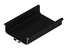 Профиль C-образный L=4050 Черный анодированный s1955 bl