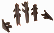 12197251101 REHAU К-т фасон.части к плинтусу Перфетто-лайн коричневый