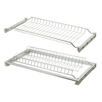 258-16Е Сушка для посуды Kalibra, 900 мм (сталь. хром 1 жесткий-поддон. гл 277-347)