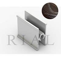 KR09 Горизонтальный межсекционный профиль Венге патина структур.5,9 м