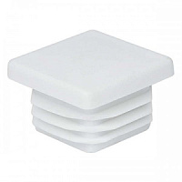 Заглушка пластиковая квадратная 18*18 (Белый)