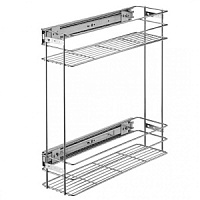 Корзина Fit FЕ бокового крепления полновыкатная ширина 200мм 9160*450*520) хром  0610961