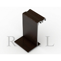 KM01 Ходовой профиль Венге тёмный глянец 5,0 м 