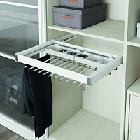 Брючница Starax с органайзером для аксессуаров базу 900мм,(860-890*475*125) направ.Blum Tandem ,Бела