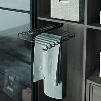 Вешалка Starax для брюк 400мм (360х460х150) алюминий, антрацит S-6722-A (S-6772)  